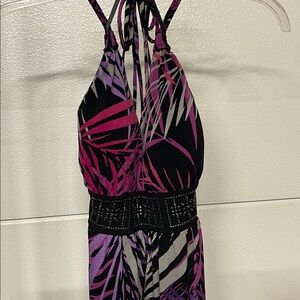 Apt. 9 Pink and Black Patterned Dress